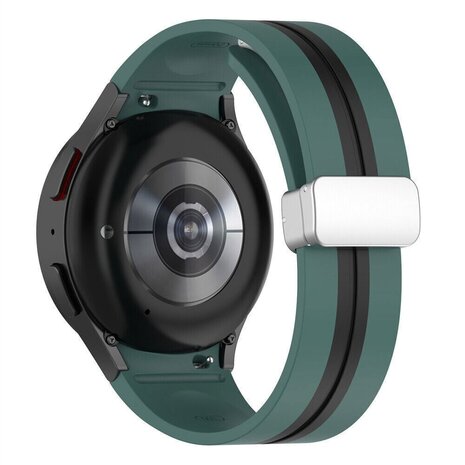Strap-it Strap-it Bracelet magnetique sport Samsung Galaxy Watch FE (vert/noir)