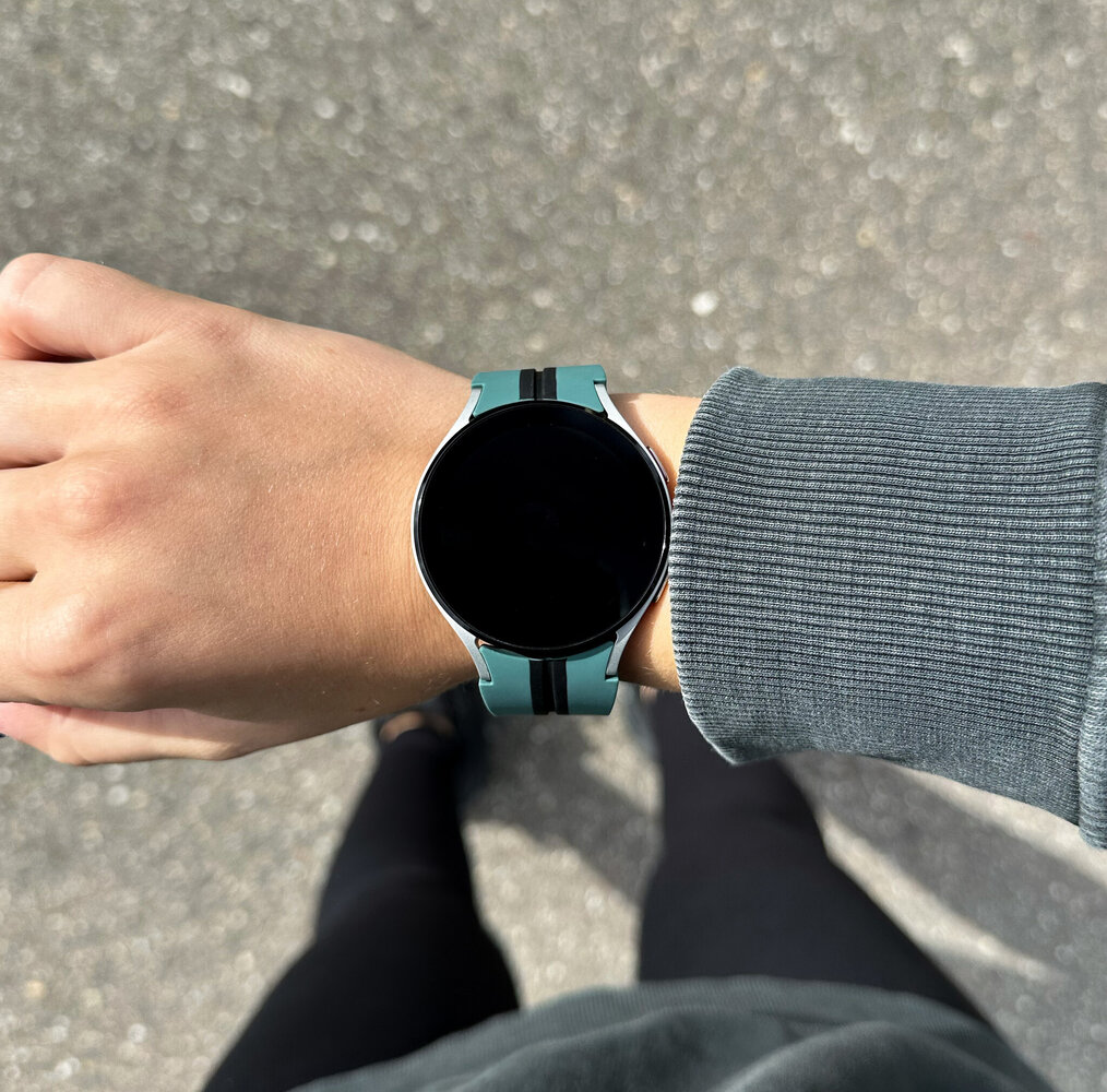 Strap-it Strap-it Bracelet magnetique sport Samsung Galaxy Watch FE (vert/noir)