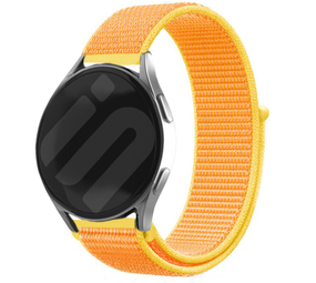 Strap-it Bracelet nylon Samsung Galaxy Watch FE (jaune clair)