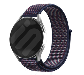 Strap-it Bracelet nylon Samsung Galaxy Watch FE (violet/bleu)