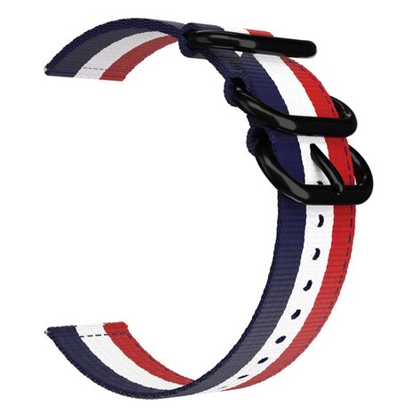 Strap-it Strap-it Bracelet nylon á boucle Samsung Galaxy Watch FE (3-couleurs)