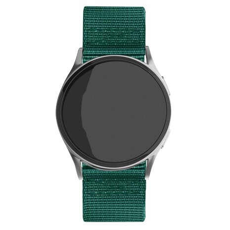Strap-it Strap-it Bracelet nylon á boucle Samsung Galaxy Watch FE (vert foncé) Strap-it Strap-it Bracelet nylon á boucle Samsung Galaxy Watch FE (vert foncé)