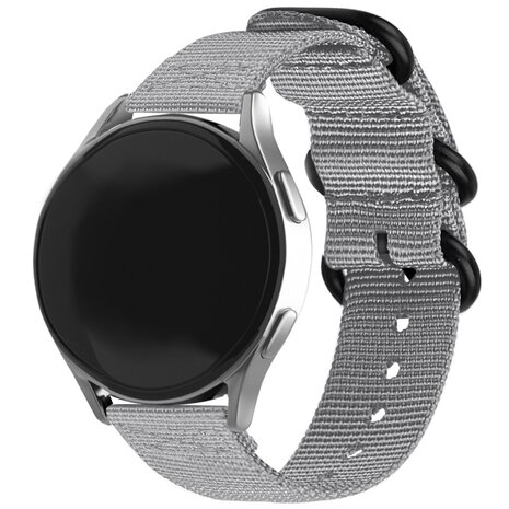 Strap-it Strap-it Bracelet nylon á boucle Samsung Galaxy Watch FE (gris)