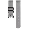 Strap-it Strap-it Bracelet nylon á boucle Samsung Galaxy Watch FE (gris)