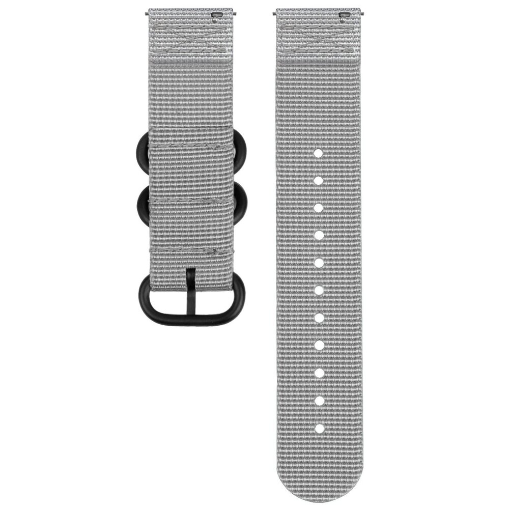 Strap-it Strap-it Bracelet nylon á boucle Samsung Galaxy Watch FE (gris)