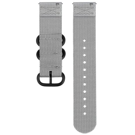 Strap-it Strap-it Bracelet nylon á boucle Samsung Galaxy Watch FE (gris)