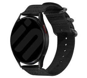 Strap-it Bracelet nylon á boucle Samsung Galaxy Watch FE (noir) Strap-it Bracelet nylon á boucle Samsung Galaxy Watch FE (noir)