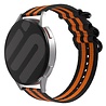 Strap-it Strap-it Bracelet nylon á boucle Samsung Galaxy Watch FE (noir/orange) Strap-it Strap-it Bracelet nylon á boucle Samsung Galaxy Watch FE (noir/orange)
