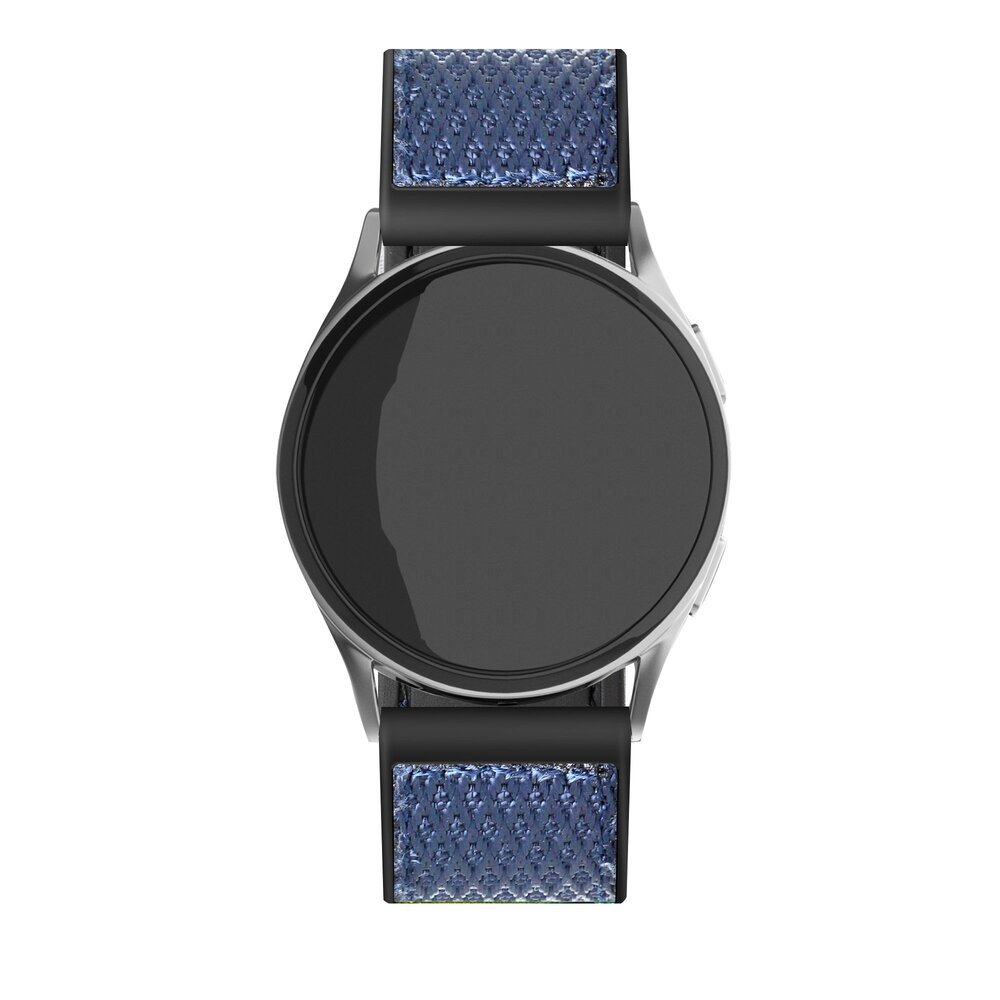Strap-it Strap-it Bracelet nylon hybride Samsung Galaxy Watch FE (bleu)