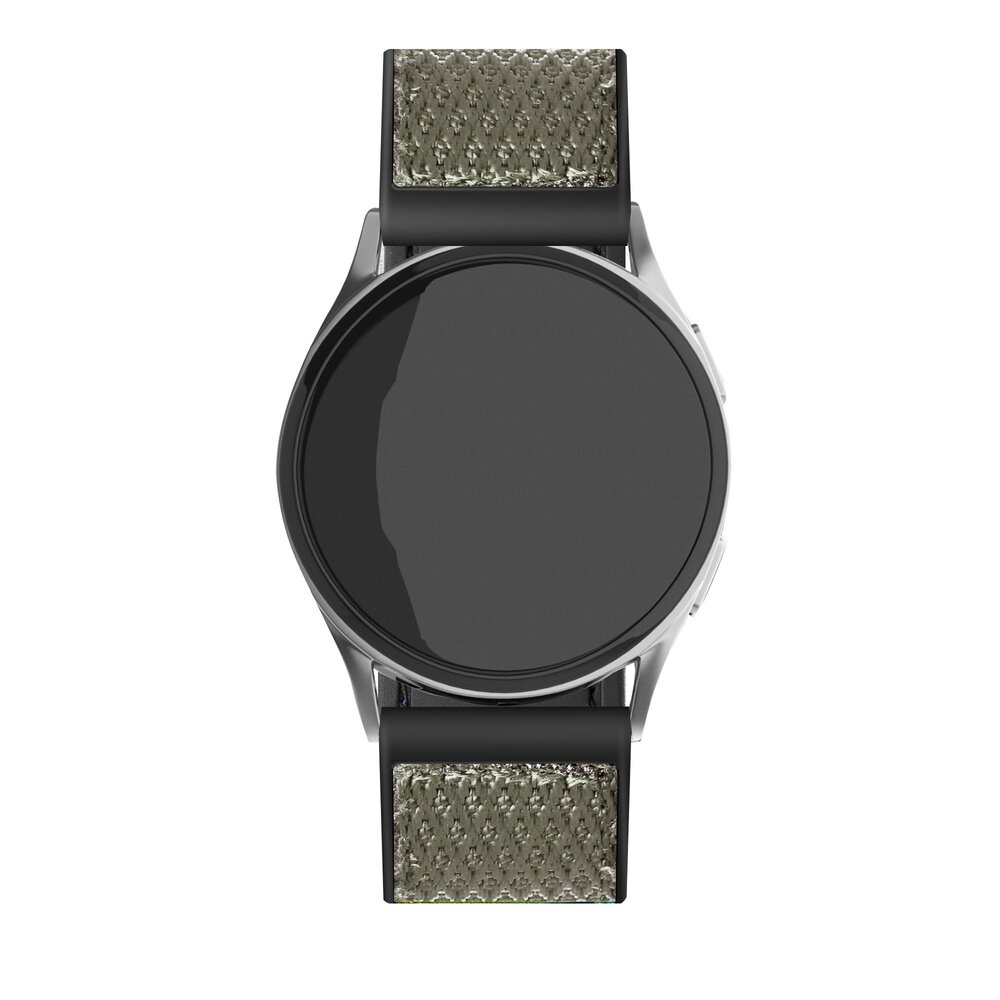 Strap-it Strap-it Bracelet nylon hybride Samsung Galaxy Watch FE (vert)