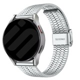 Strap-it Bracelet acier luxe Samsung Galaxy Watch FE (argent)