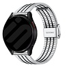 Strap-it Strap-it Bracelet acier luxe Samsung Galaxy Watch FE (argent/noir) Strap-it Strap-it Bracelet acier luxe Samsung Galaxy Watch FE (argent/noir)