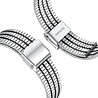 Strap-it Strap-it Bracelet acier luxe Samsung Galaxy Watch FE (argent/noir) Strap-it Strap-it Bracelet acier luxe Samsung Galaxy Watch FE (argent/noir)