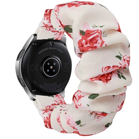 Strap-it Strap-it Bracelet chouchou Samsung Galaxy Watch FE (fleurs)