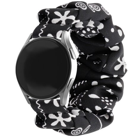 Strap-it Strap-it Bracelet chouchou Samsung Galaxy Watch FE (noir melange)