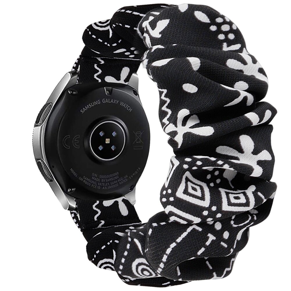 Strap-it Strap-it Bracelet chouchou Samsung Galaxy Watch FE (noir melange)