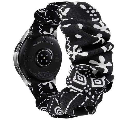 Strap-it Strap-it Bracelet chouchou Samsung Galaxy Watch FE (noir melange)