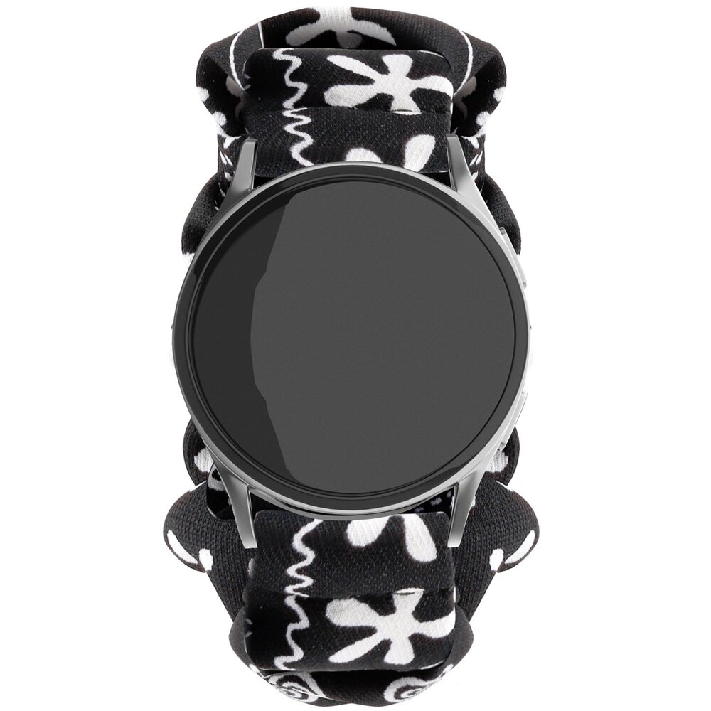 Strap-it Strap-it Bracelet chouchou Samsung Galaxy Watch FE (noir melange)