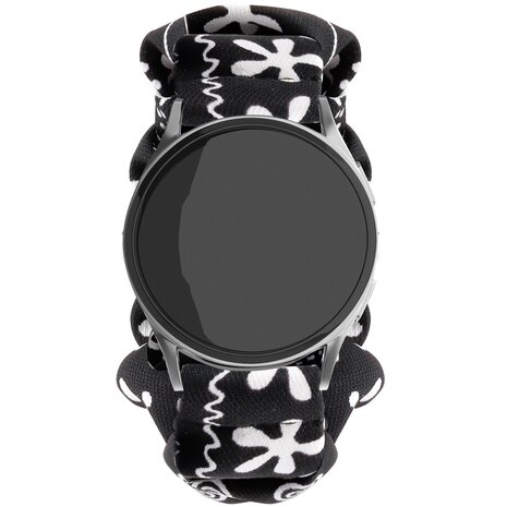 Strap-it Strap-it Bracelet chouchou Samsung Galaxy Watch FE (noir melange)