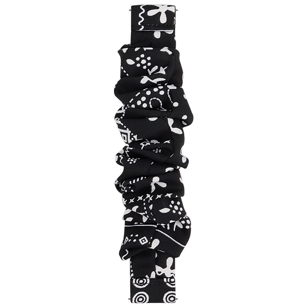 Strap-it Strap-it Bracelet chouchou Samsung Galaxy Watch FE (noir melange)