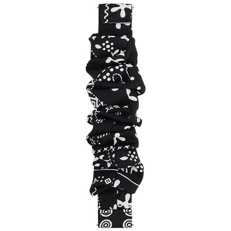 Strap-it Strap-it Bracelet chouchou Samsung Galaxy Watch FE (noir melange)