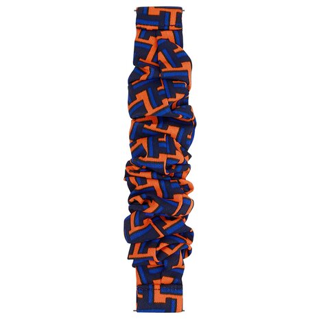 Strap-it Strap-it Bracelet chouchou Samsung Galaxy Watch FE (noir/orange/bleu) Strap-it Strap-it Bracelet chouchou Samsung Galaxy Watch FE (noir/orange/bleu)