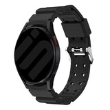 Strap-it Bracelet silicone armure Samsung Galaxy Watch FE (noir)