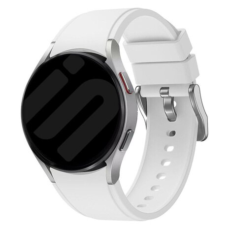 Strap-it Strap-it Bracelet silicone 'perfect fit' Samsung Galaxy Watch FE (blanc)