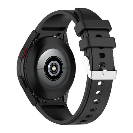 Strap-it Strap-it Bracelet silicone 'perfect fit' Samsung Galaxy Watch FE (noir)