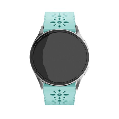 Strap-it Strap-it Bracelet silicone avec motif Samsung Galaxy Watch FE (blue sea green)