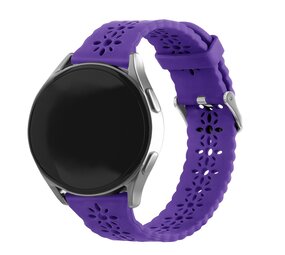 Strap-it Bracelet silicone avec motif Samsung Galaxy Watch FE (violet foncé)