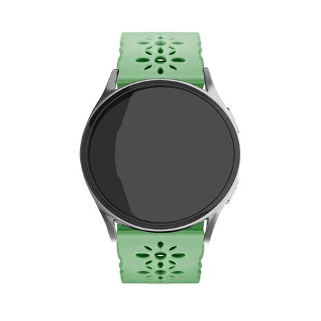 Strap-it Strap-it Bracelet silicone avec motif Samsung Galaxy Watch FE (vert)