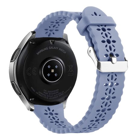 Strap-it Strap-it Bracelet silicone avec motif Samsung Galaxy Watch FE (lavande gris)
