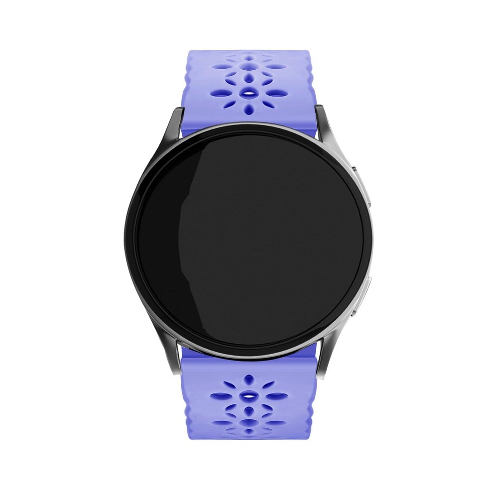 Strap-it Strap-it Bracelet silicone avec motif Samsung Galaxy Watch FE (lilas)