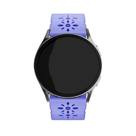 Strap-it Strap-it Bracelet silicone avec motif Samsung Galaxy Watch FE (lilas)