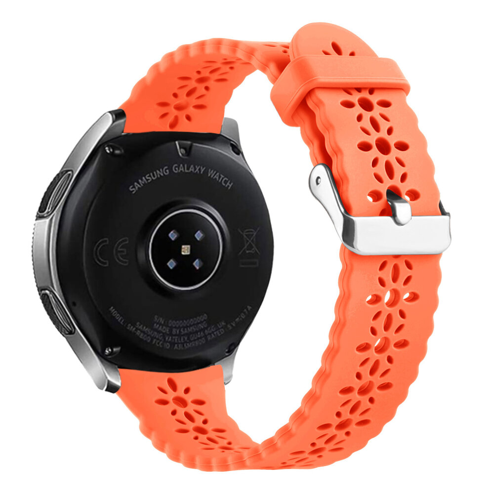 Strap-it Strap-it Bracelet silicone avec motif Samsung Galaxy Watch FE (orange)