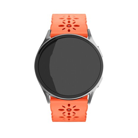 Strap-it Strap-it Bracelet silicone avec motif Samsung Galaxy Watch FE (orange)