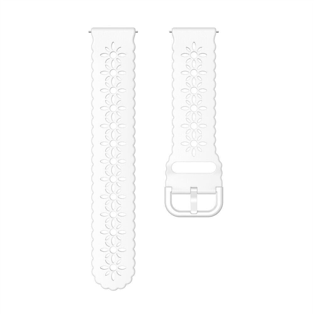 Strap-it Strap-it Bracelet silicone avec motif Samsung Galaxy Watch FE (blanc)