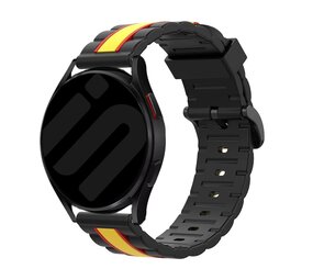 Strap-it Bracelet édition spéciale Samsung Galaxy Watch FE (noir/jaune)