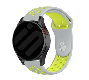 Strap-it Bracelet sport Samsung Galaxy Watch FE (gris/jaune)