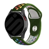 Strap-it Bracelet sport Samsung Galaxy Watch FE (armée verte/coloré)