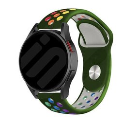 Strap-it Bracelet sport Samsung Galaxy Watch FE (armée verte/coloré)