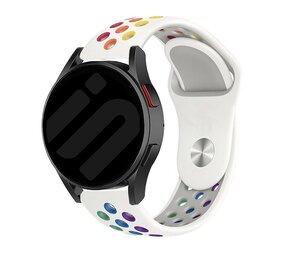 Strap-it Bracelet sport Samsung Galaxy Watch FE (blanc/coloré)