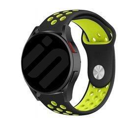 Strap-it Bracelet sport Samsung Galaxy Watch FE (noir/jaune) Strap-it Bracelet sport Samsung Galaxy Watch FE (noir/jaune)
