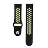 Strap-it Strap-it Bracelet sport Samsung Galaxy Watch FE (noir/jaune) Strap-it Strap-it Bracelet sport Samsung Galaxy Watch FE (noir/jaune)