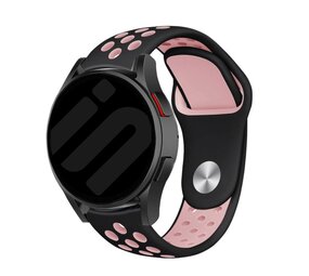 Strap-it Bracelet sport Samsung Galaxy Watch FE (noir/rose) Strap-it Bracelet sport Samsung Galaxy Watch FE (noir/rose)