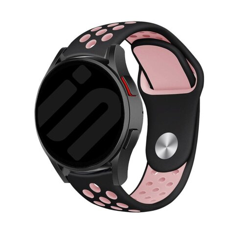Strap-it Strap-it Bracelet sport Samsung Galaxy Watch FE (noir/rose) Strap-it Strap-it Bracelet sport Samsung Galaxy Watch FE (noir/rose)