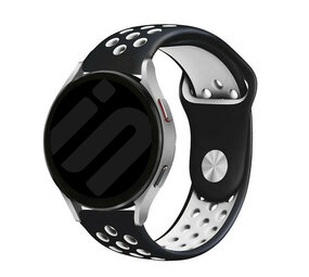 Strap-it Bracelet sport Samsung Galaxy Watch FE (noir/blanc)