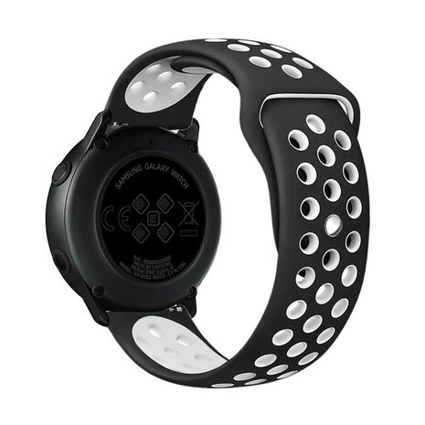 Strap-it Strap-it Bracelet sport Samsung Galaxy Watch FE (noir/blanc)