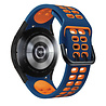 Strap-it Strap-it Bracelet sport carré Samsung Galaxy Watch FE (bleu/orange) Strap-it Strap-it Bracelet sport carré Samsung Galaxy Watch FE (bleu/orange)